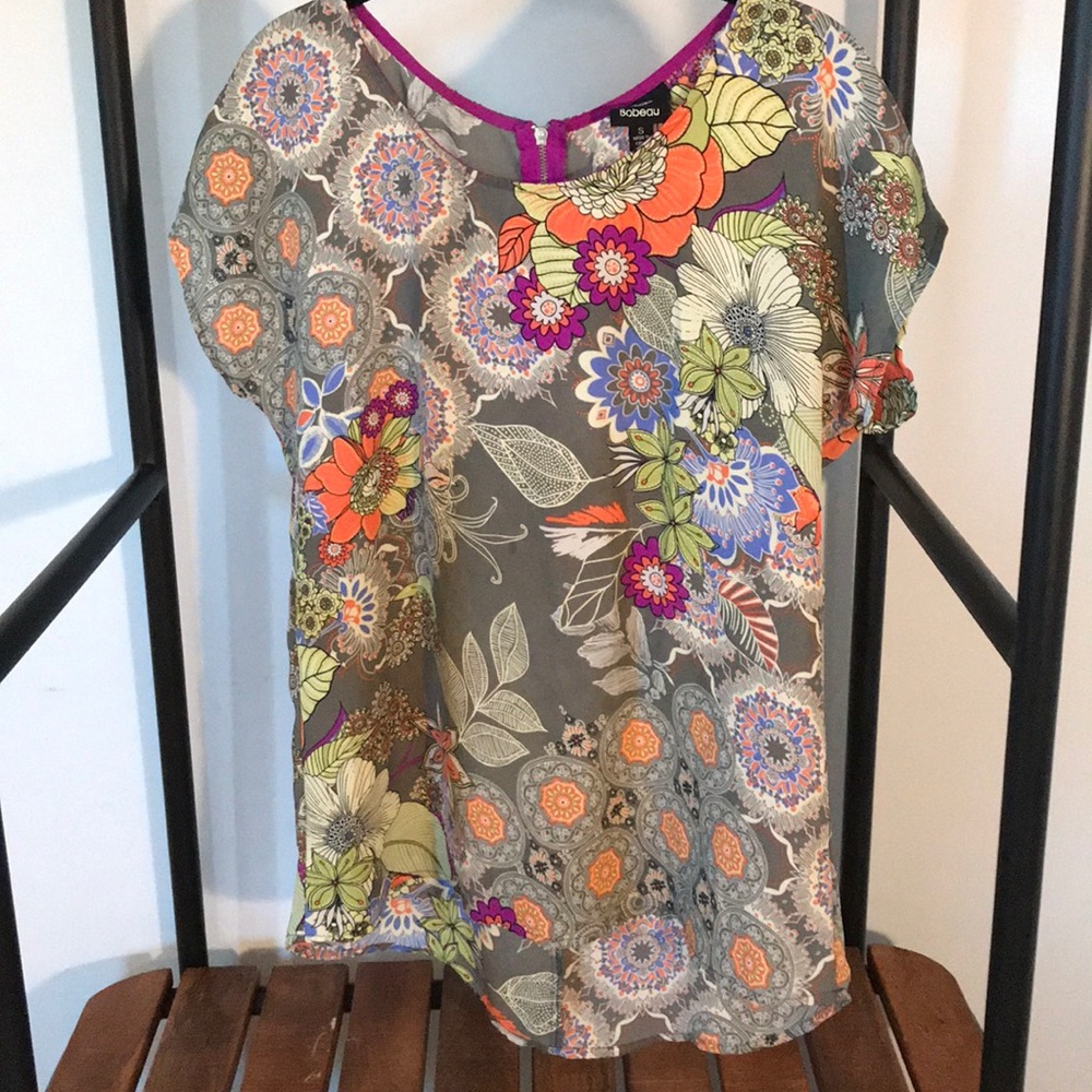 Bright, floral shirt